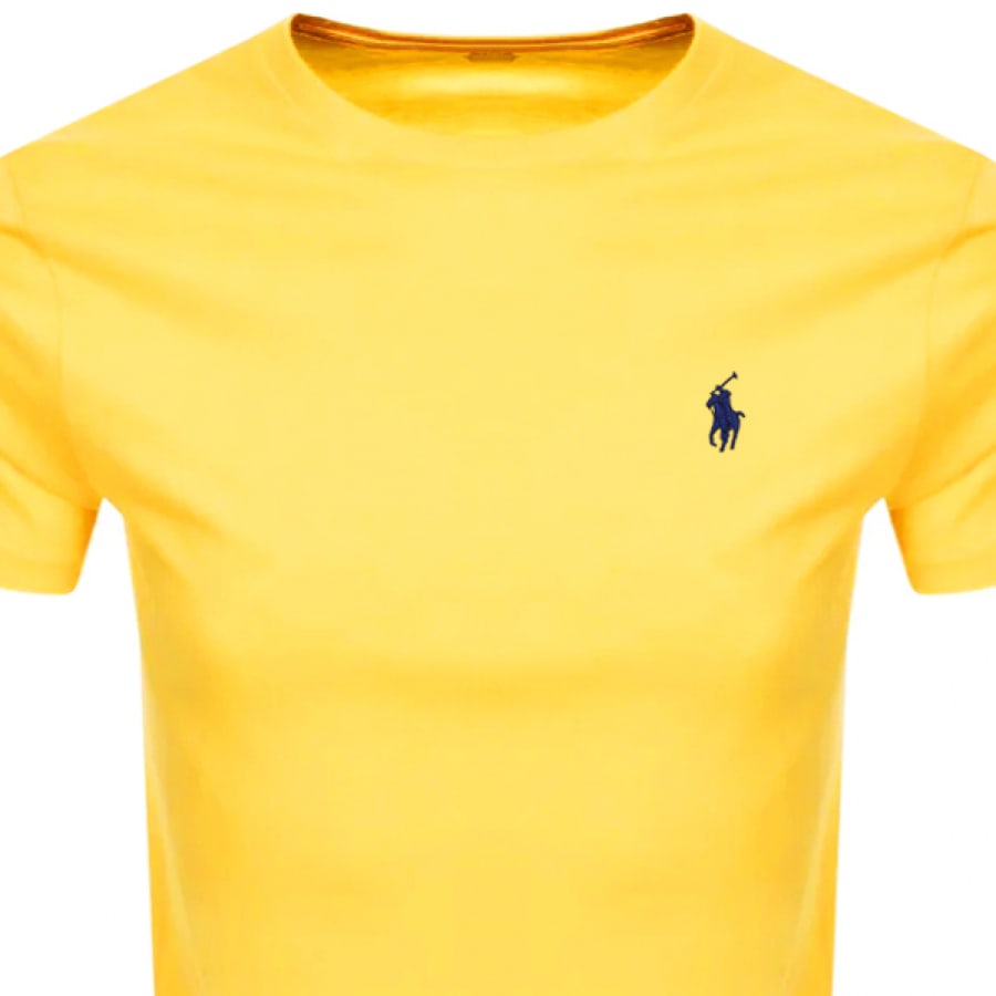 Alternative Image for ProductRalph Lauren Crew Neck Slim Fit T Shirt Yellow2